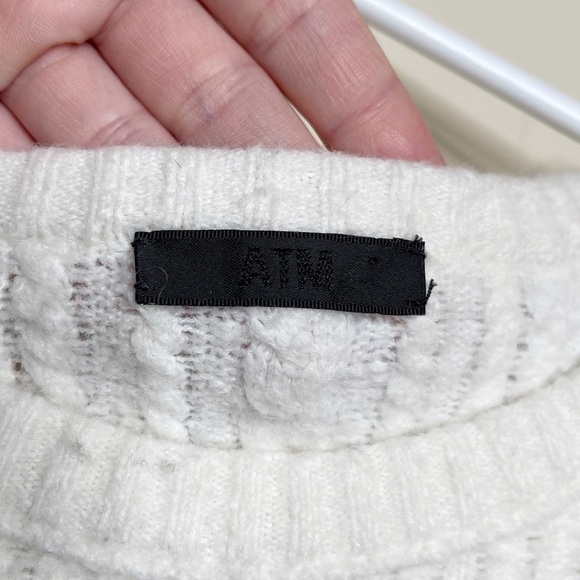 ATM Thomas Anthony Melillo Cable-knit Sweater Crewneck - Picture 3 of 6